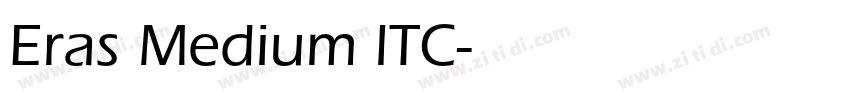 Eras Medium lTC字体转换